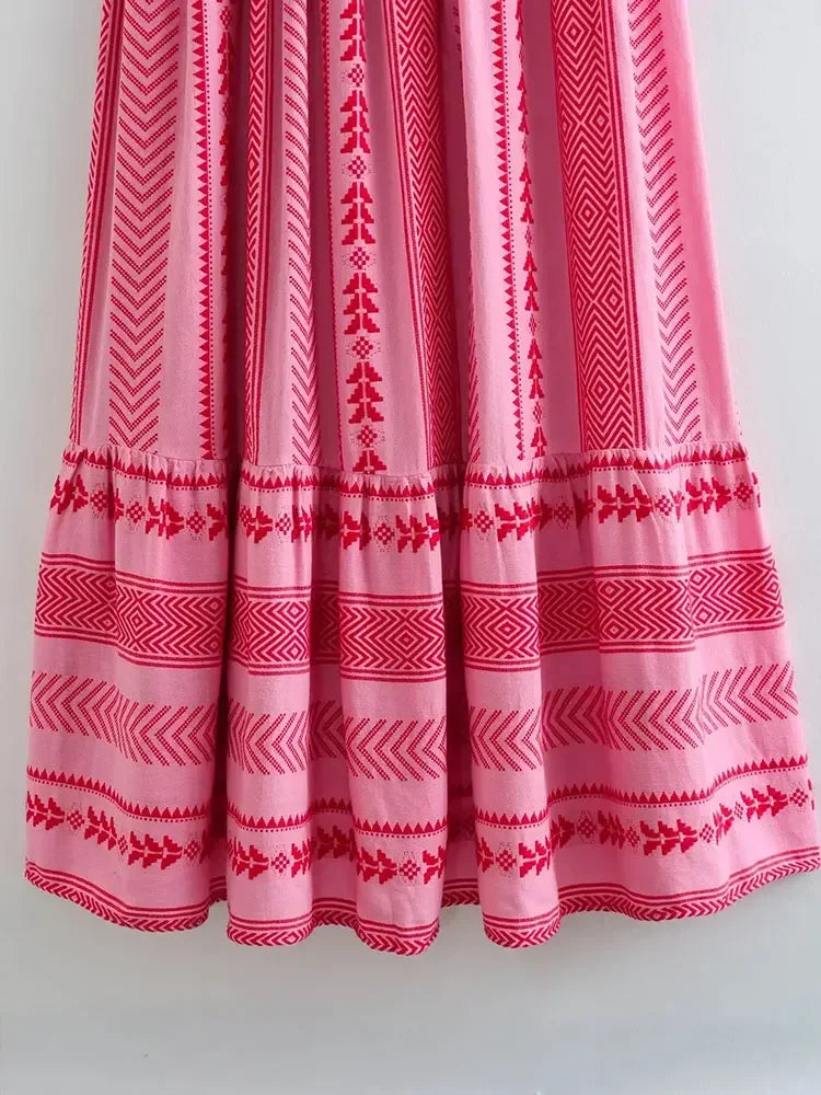 Vestido Longo Estampado Yara