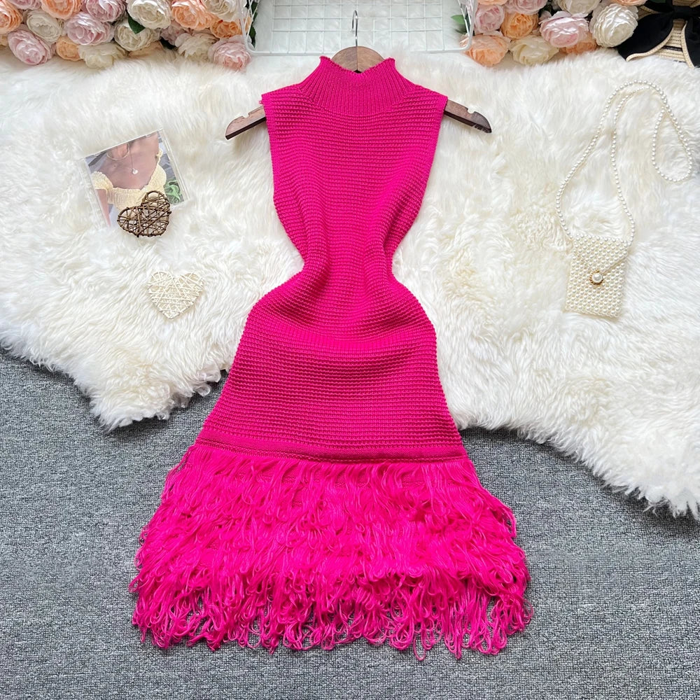 Vestido de Malha Sem Mangas Yumalai