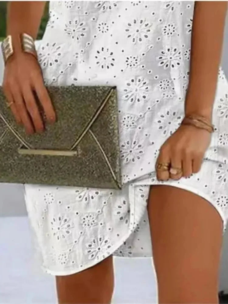 Vestido Midi com Decote em V Maelis