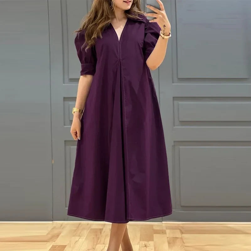 Vestido Midi Plissado Gláucia