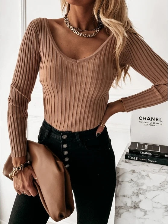 Camisa Elegante Manga Comprida Sexy HumArraso