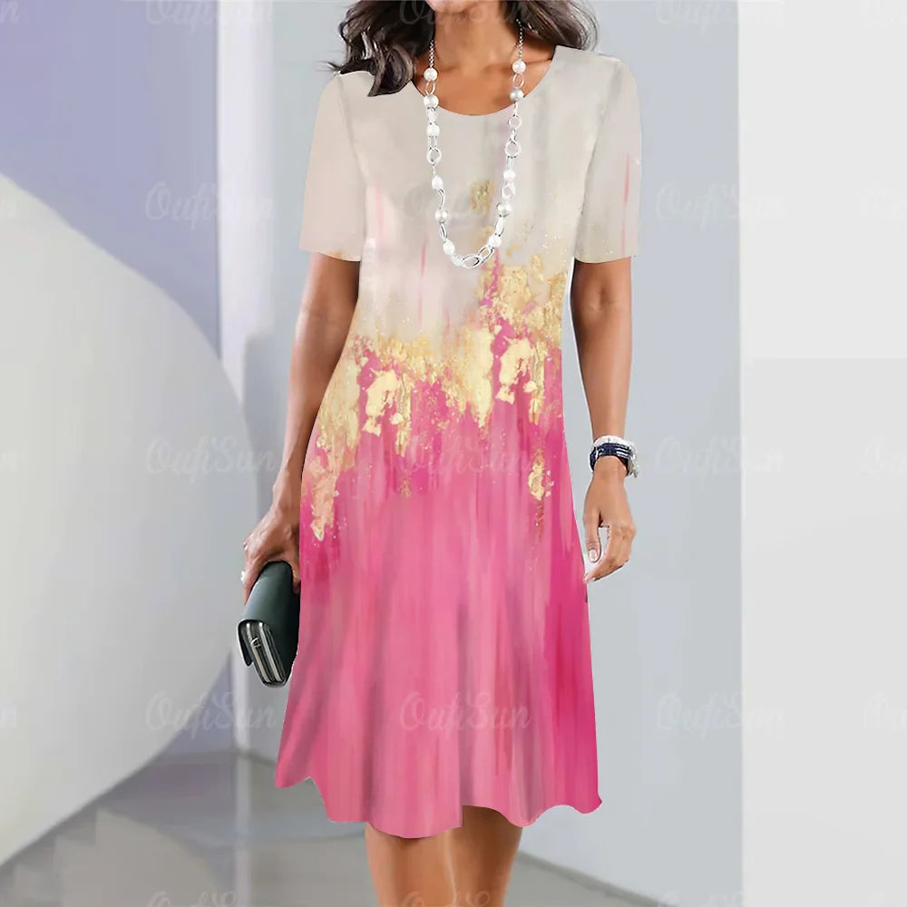 Vestido Midi Estampado Belinda