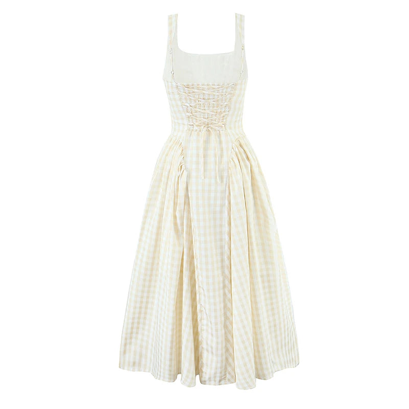 Vestido Midi Xadrez Zafira