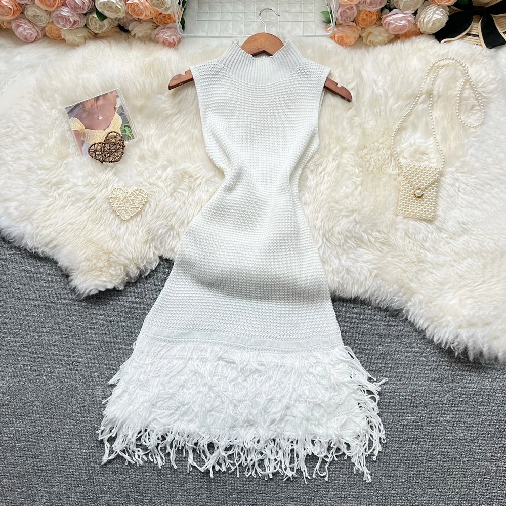 Vestido de Malha Sem Mangas Yumalai