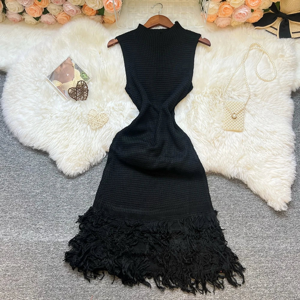 Vestido de Malha Sem Mangas Yumalai