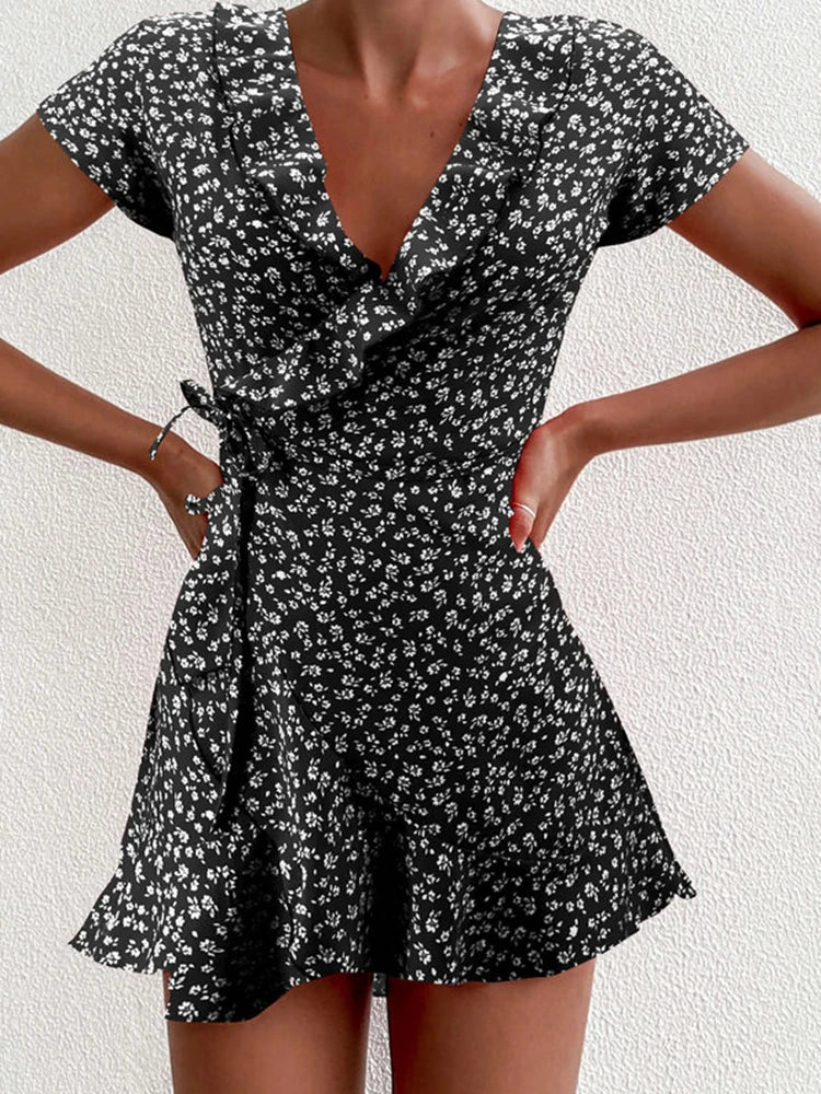 Vestido Curto Estampado Ofélia