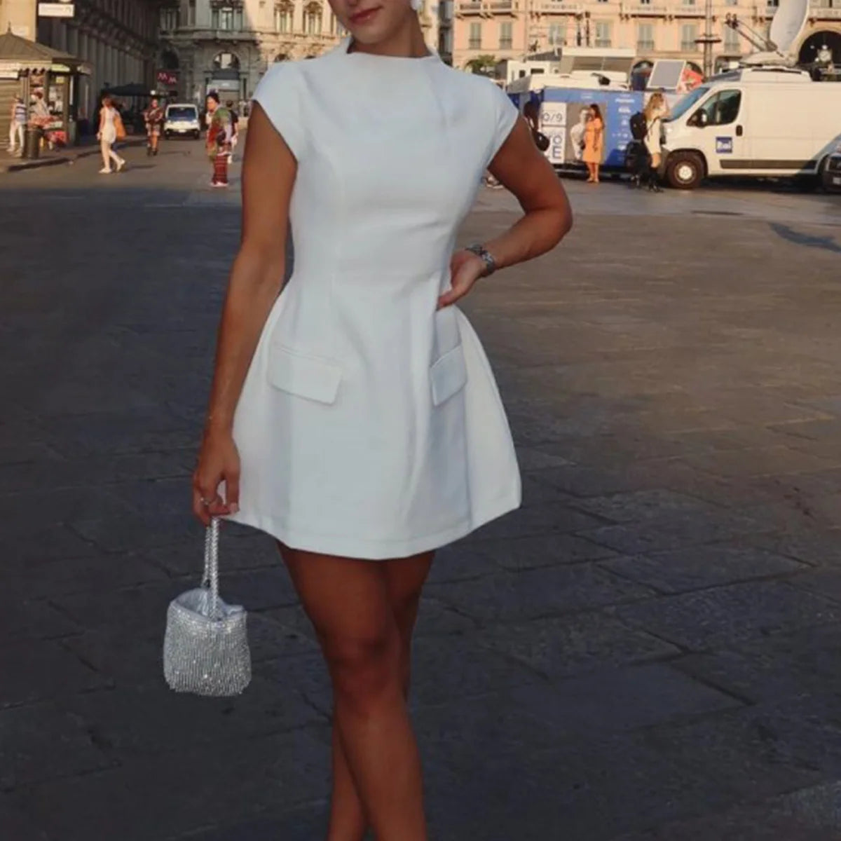 Vestido Midi Sem Mangas Fiorenza