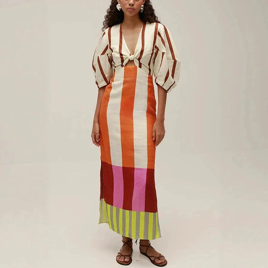 Vestido Longo Estampado Hermínia