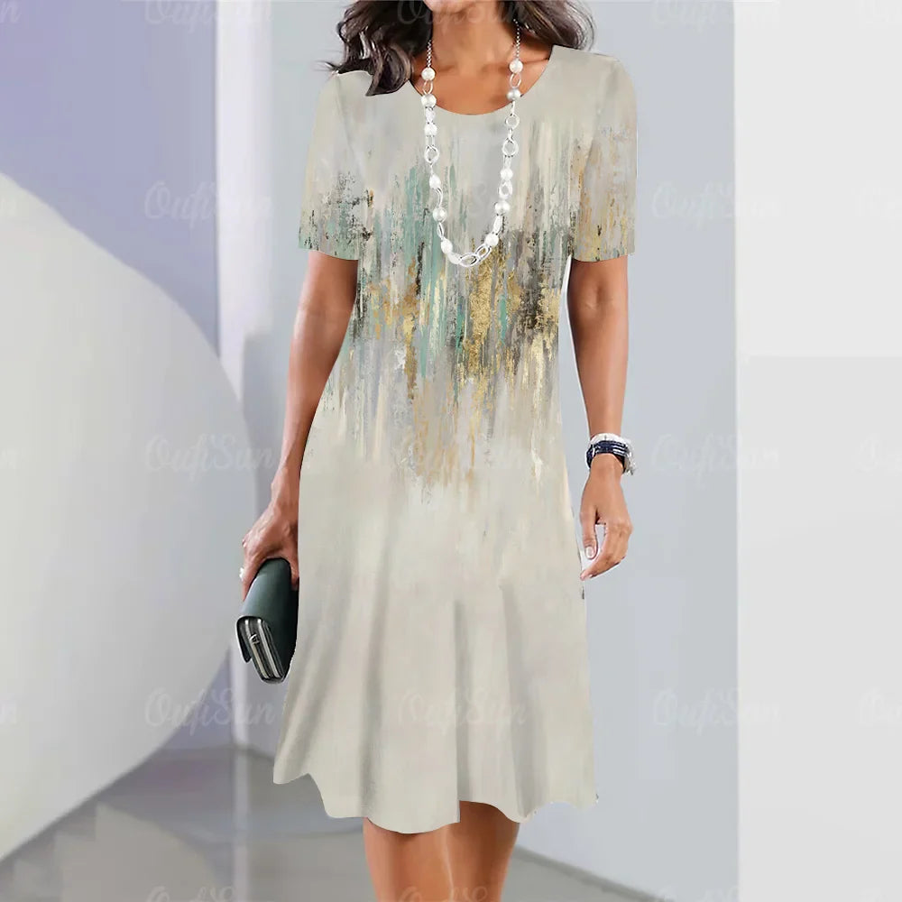 Vestido Midi Estampado Belinda