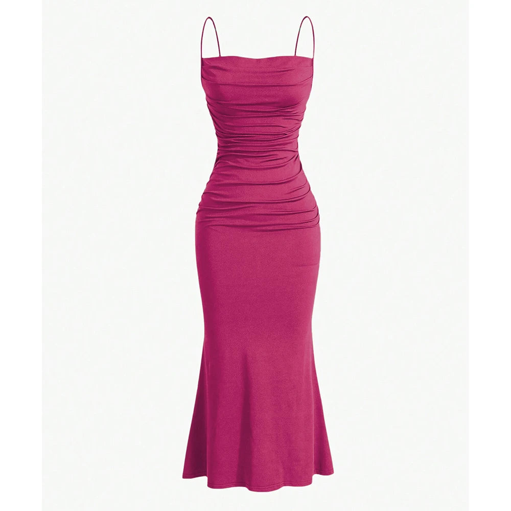 Vestido Longo Casual com Alça Elora