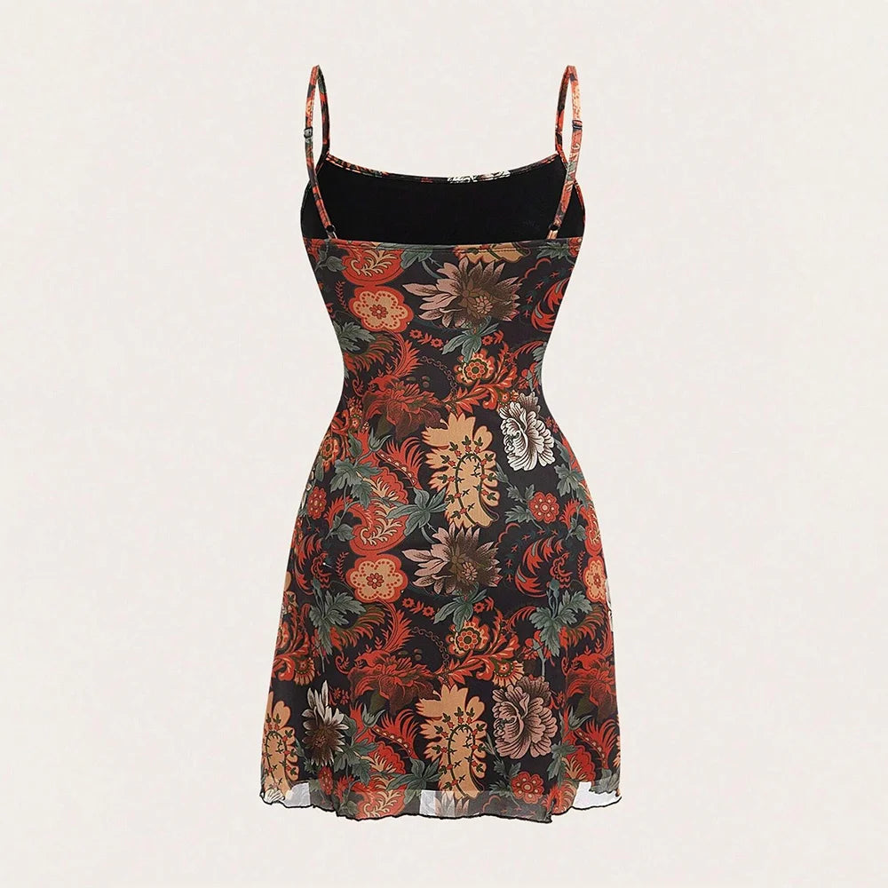 Vestido Curto Estampado Valory