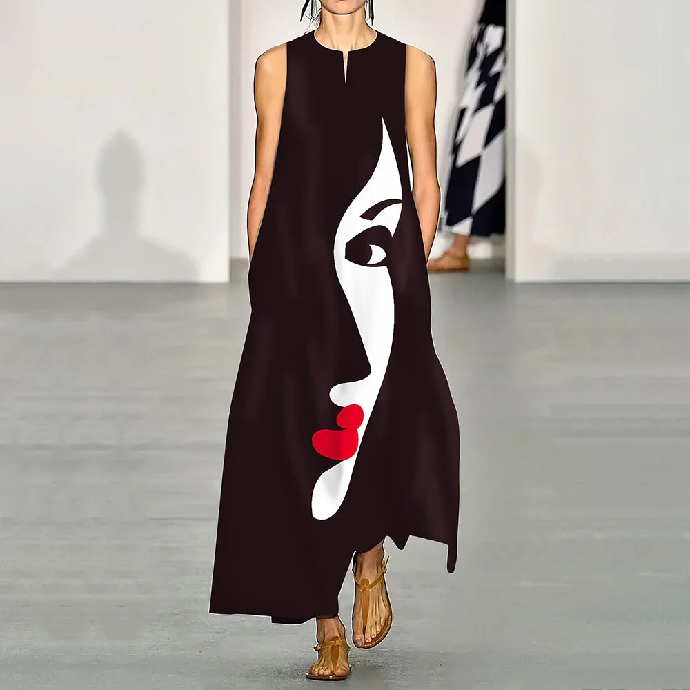 Vestido Longo Estampado Cristine