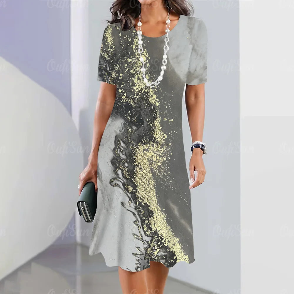 Vestido Midi Estampado Belinda