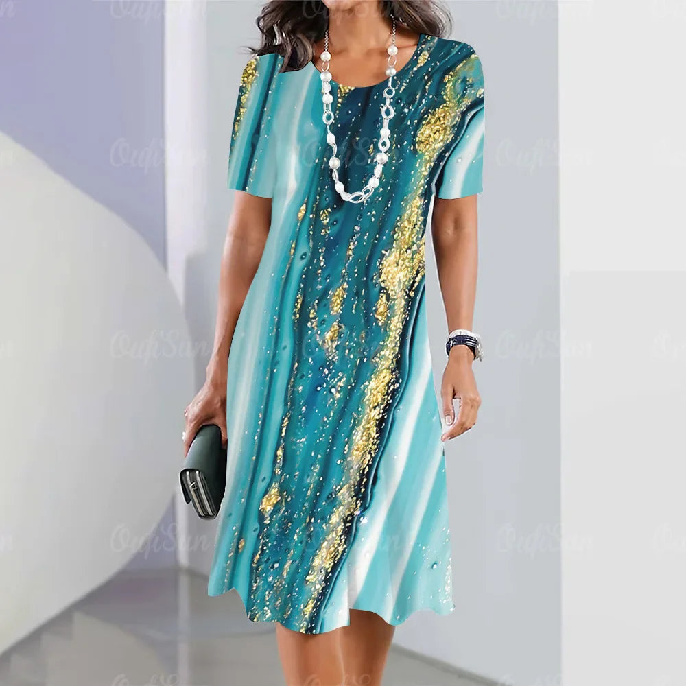 Vestido Midi Estampado Belinda