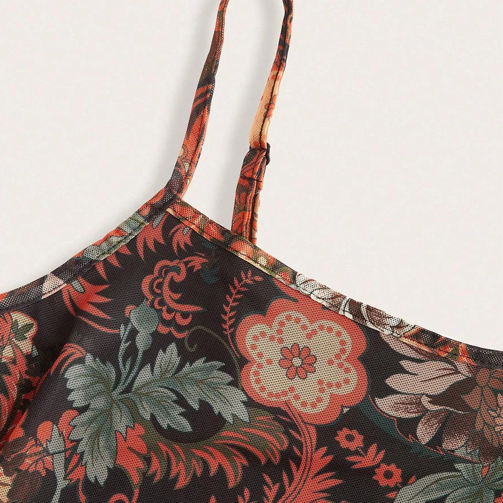 Vestido Curto Estampado Valory