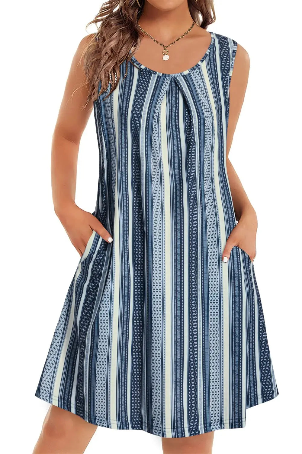 Vestido Midi Estampado Cyllene