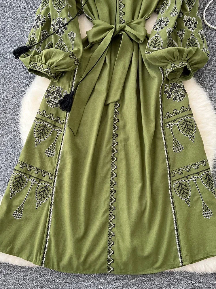 Vestido Boêmio Retrô Dionísia