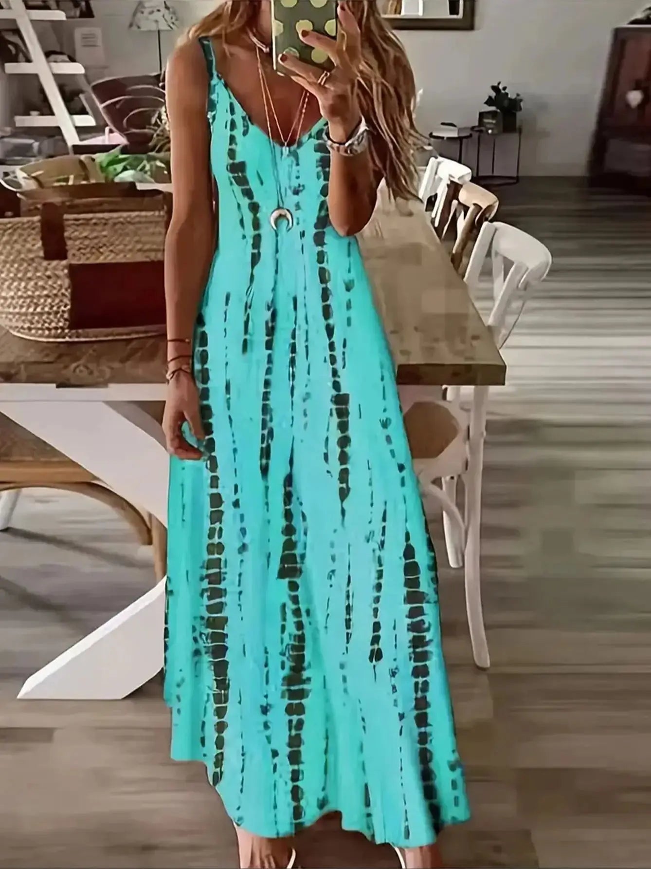 Vestido Longo Estampado Calíe