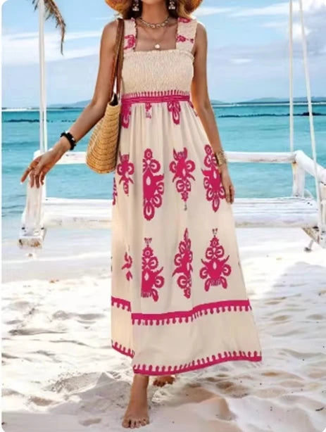 Vestido Longo Estampado Célestine