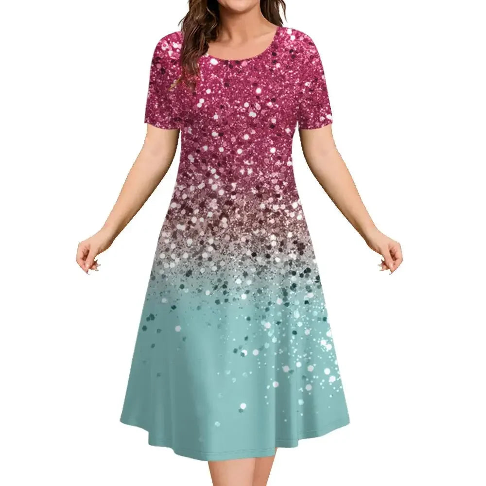 Vestido Midi Estampado Fabienne