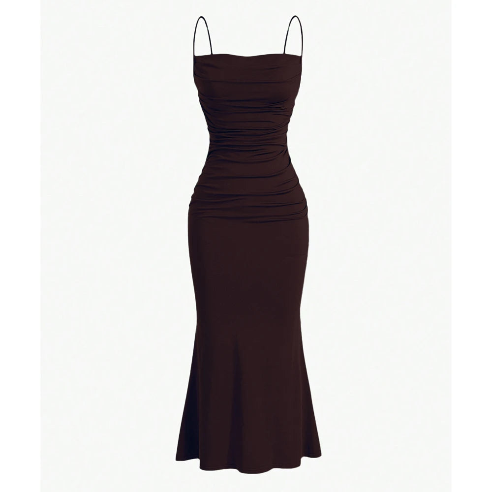 Vestido Longo Casual com Alça Elora