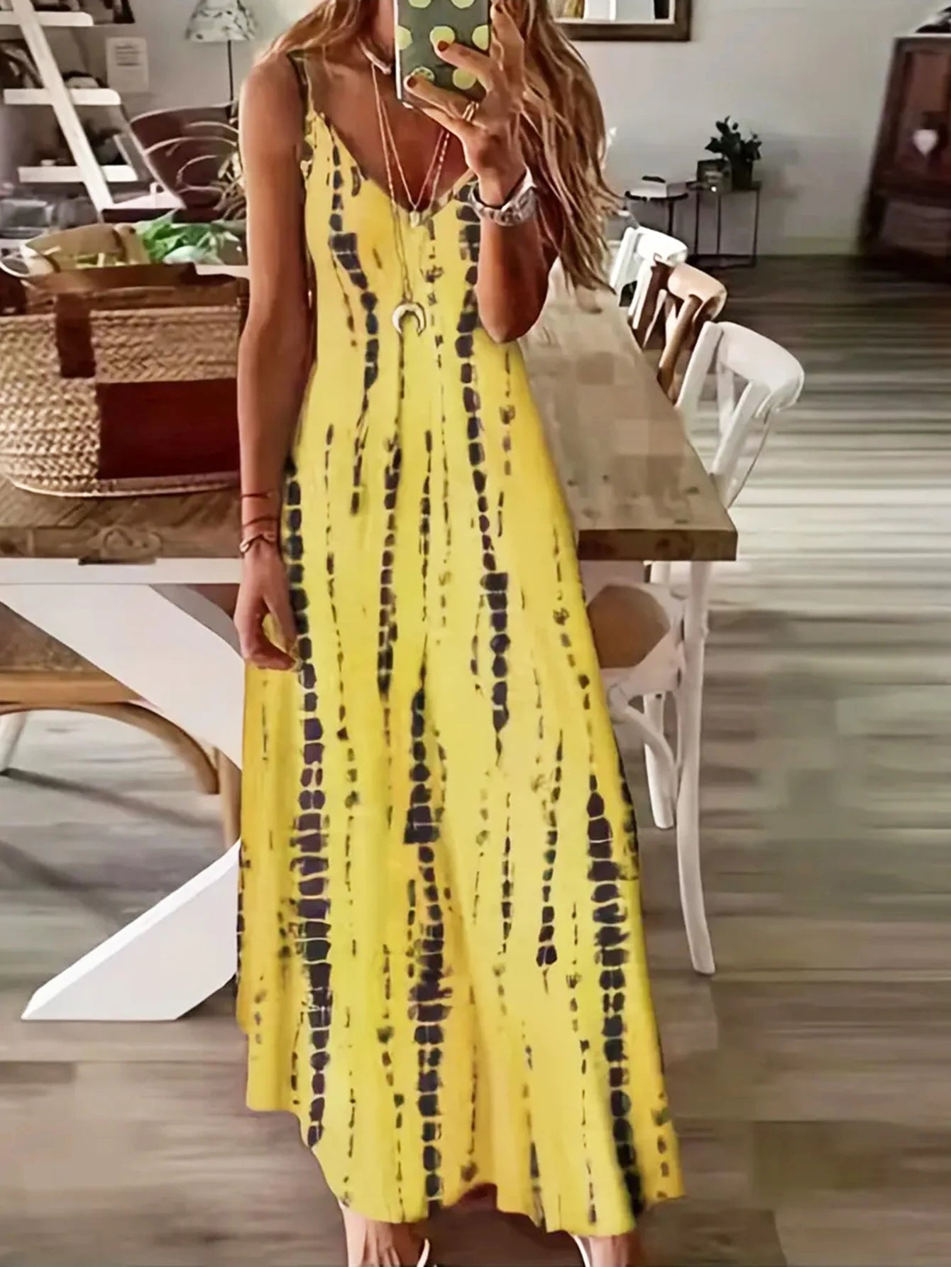 Vestido Longo Estampado Calíe