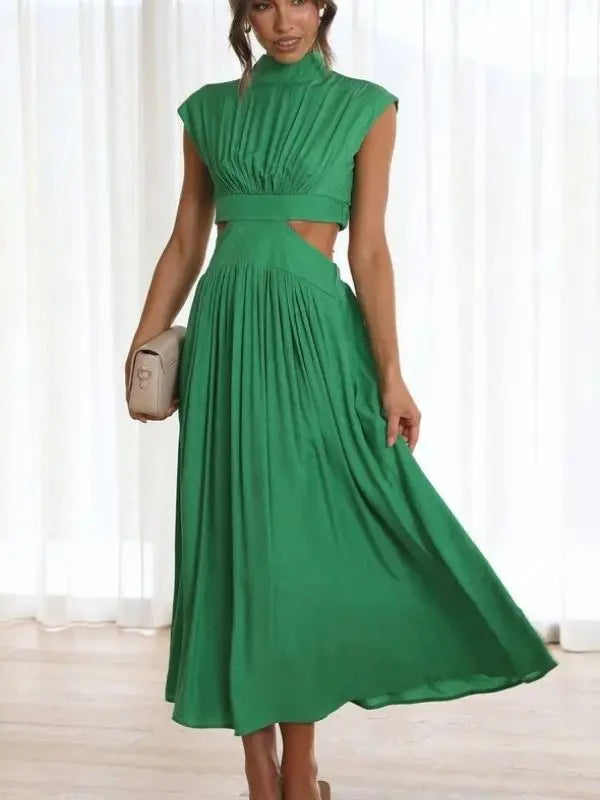Vestido Anne Cropped + Saia Confortável e Elegante - Verde-XG - HumArraso