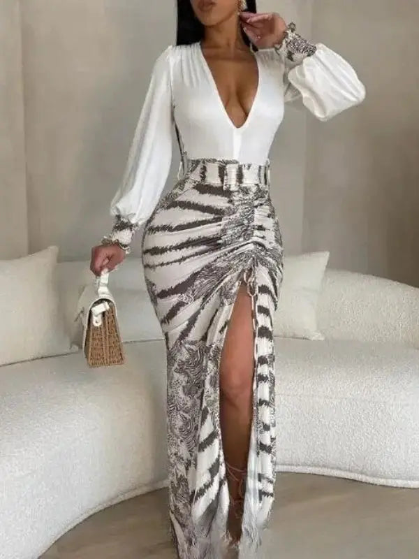 Vestido Clarissa - Marrom-longo-XG - HumArraso