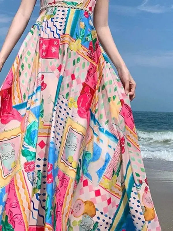 Vestido Floral Tropical - Tropical-A-XG - HumArraso