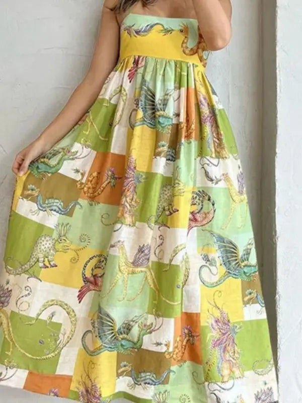Vestido Floral Tropical - Tropical-C-XG - HumArraso