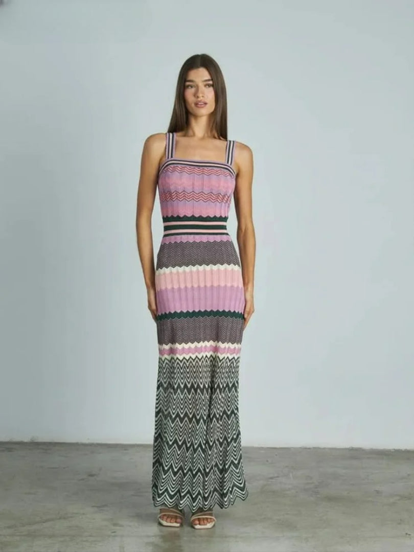 Vestido Longo de Tricô