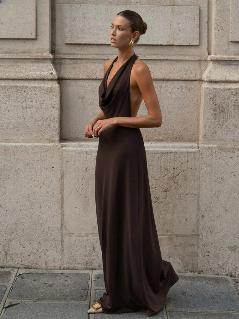 Vestido Longo Sem Mangas Mirella