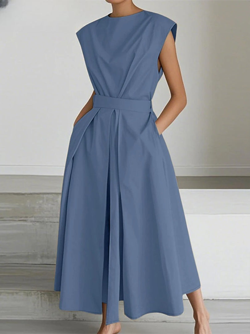 Vestido Longo com Gola Polo Althea