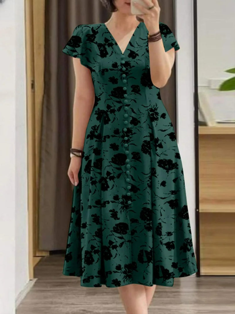 Vestido Midi Estampado Palmira