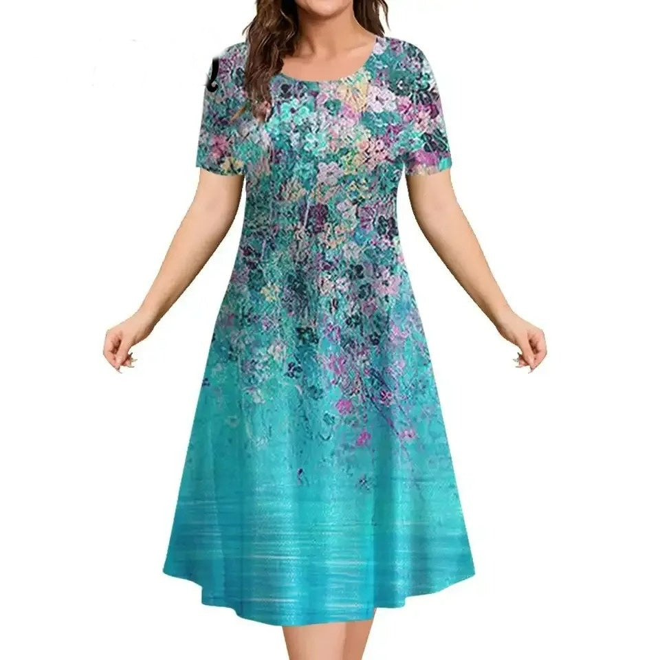 Vestido Midi Estampado Maristella