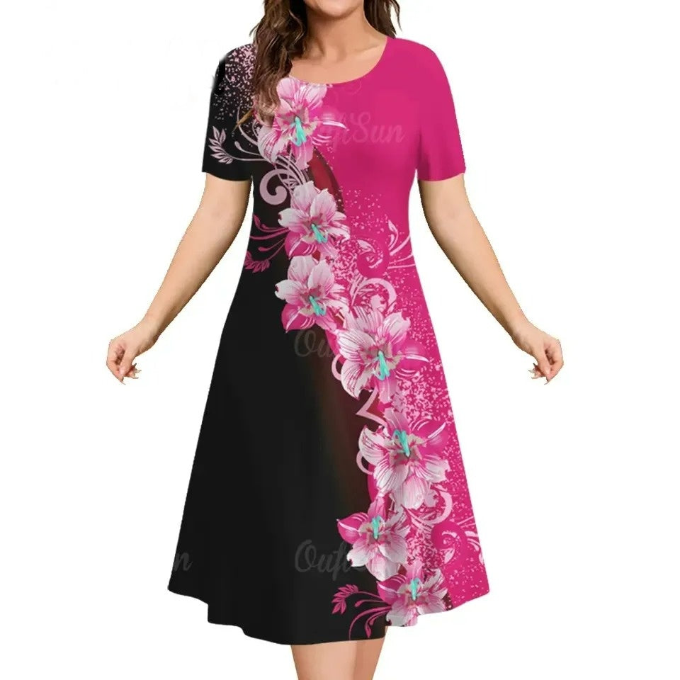 Vestido Midi Estampado Maristella