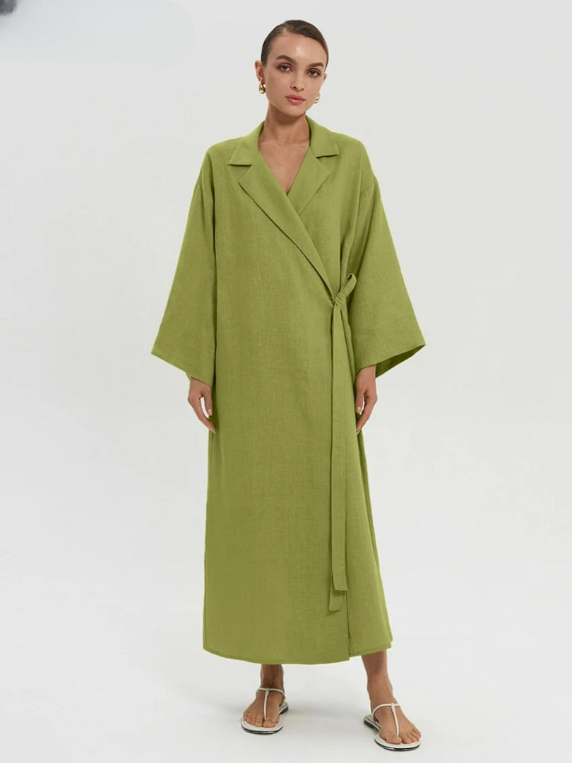 Vestido Longo com Gola Polo Sibila