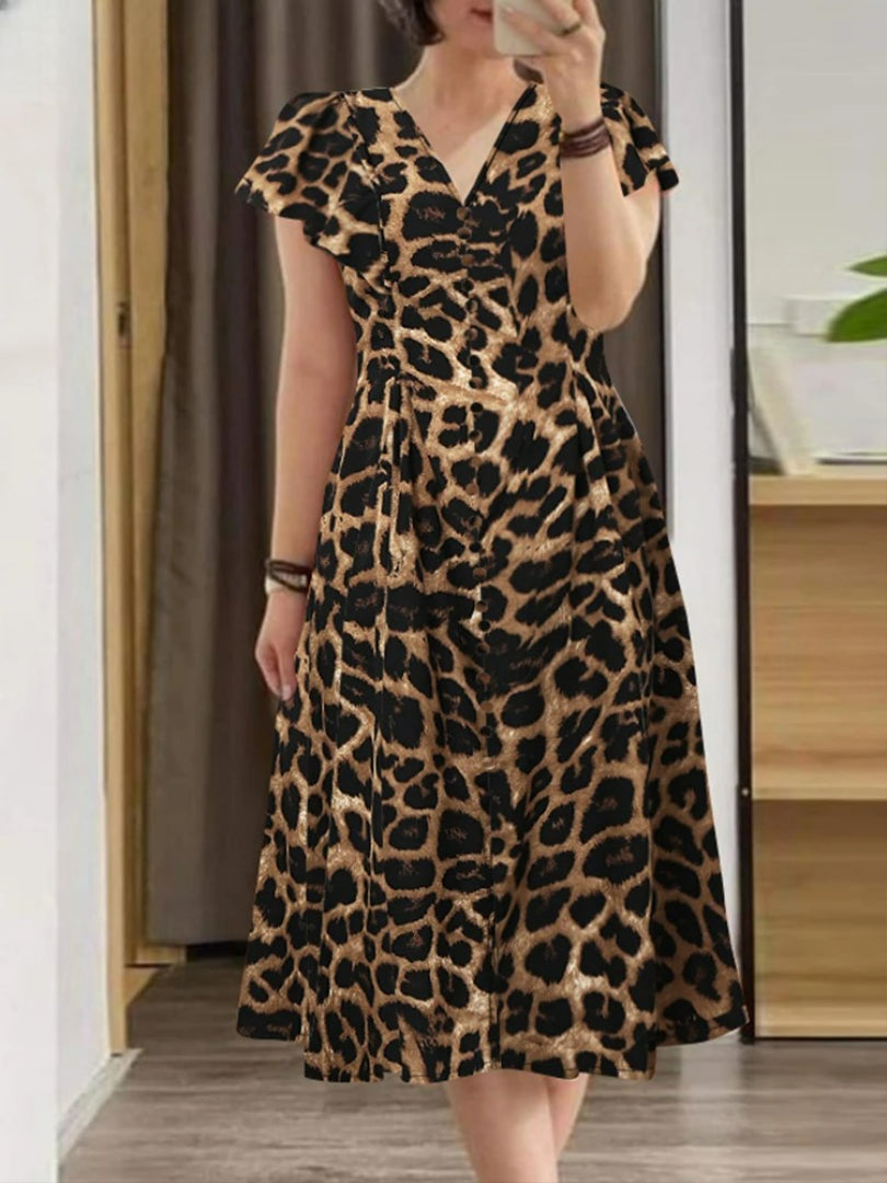 Vestido Midi Estampado Palmira