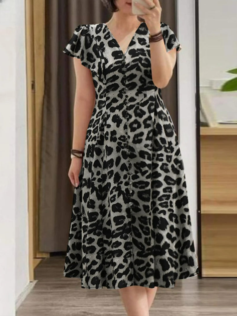 Vestido Midi Estampado Palmira