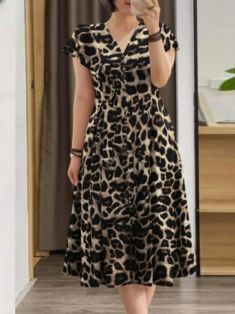 Vestido Midi Estampado Palmira