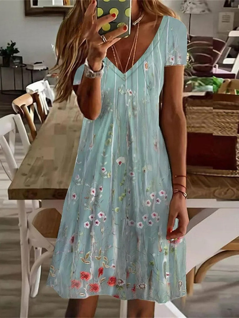 Vestido Midi Estampado Samira