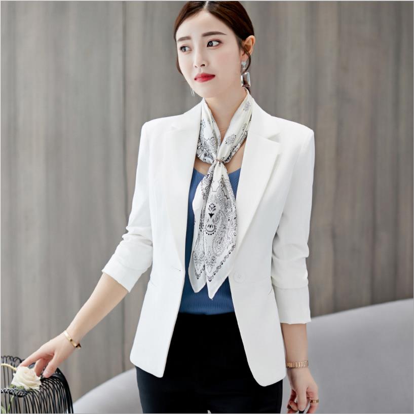 Blazer Feminino Alfaiataria Manga Longa Branco4G HumArraso