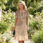 Vestido Midi Estampado Adrienne