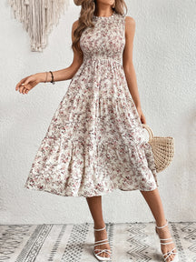 Vestido Longo Floral com Babados - Estilo Boho Feminino