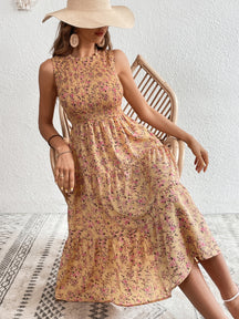 Vestido Longo Floral com Babados - Estilo Boho Feminino