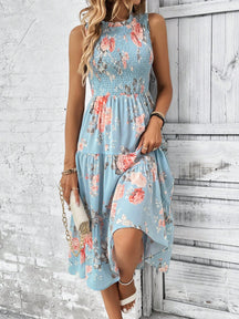 Vestido Longo Floral com Babados - Estilo Boho Feminino