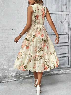 Vestido Longo Floral com Babados - Estilo Boho Feminino