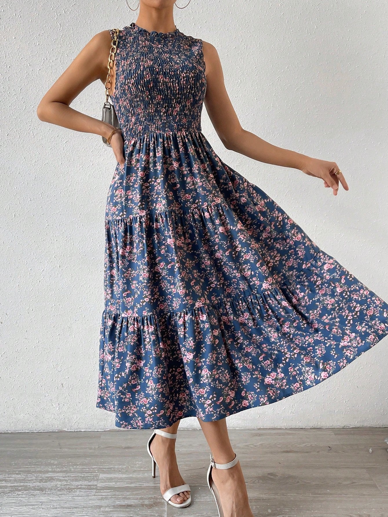 Vestido Longo Floral com Babados - Estilo Boho Feminino