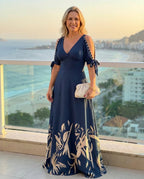 Vestido Longo Elegante Feminino Vitória