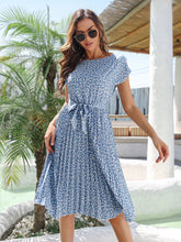 Vestido Midi Estampado Gola em O - Betriz